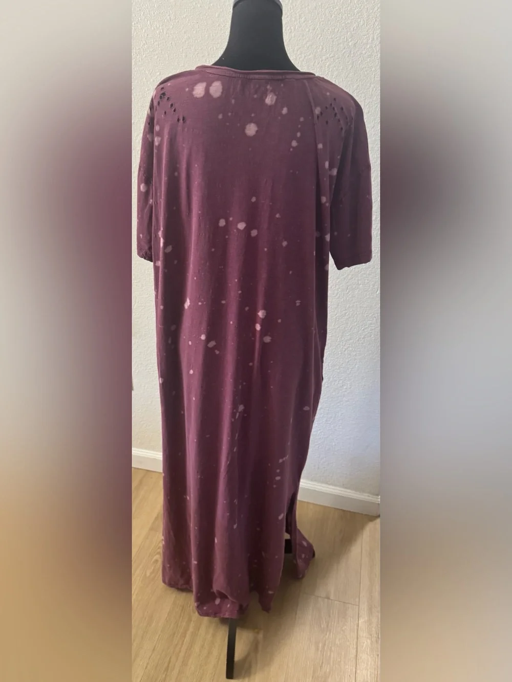 A rare bird Women’s Washed Mauve Tie-Dye Short Sleeve Dress
